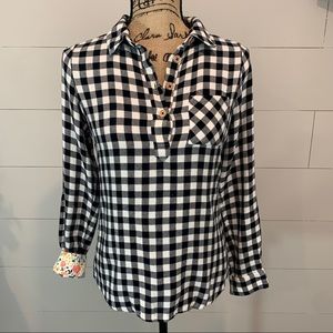 Matilda Jane with Joanna Gaines Flannel Pop Over Shirt XS